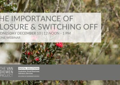 The Importance of Closure & Switching Off